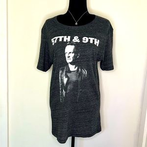 Sting 57th & 9th St. soft grey tee - Large. New without tags